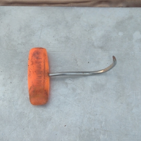 Orange Metal Meat Hook - Picture 1 of 2